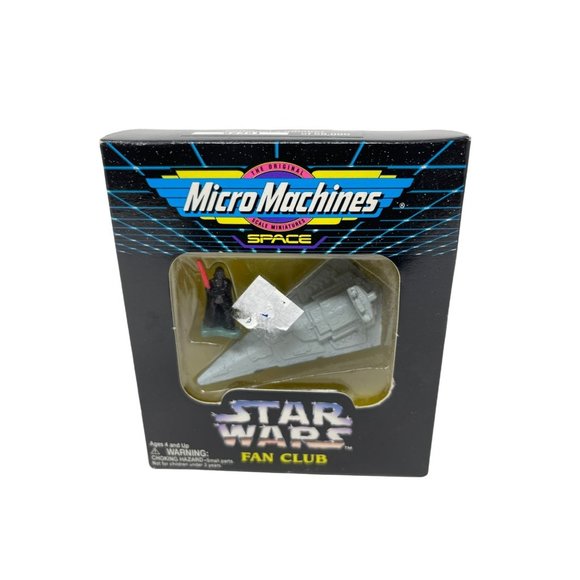 Star‎ Wars Fan Club Exclusive Micro Machines Darth Vader Star Destroyer 1995 - Picture 1 of 6